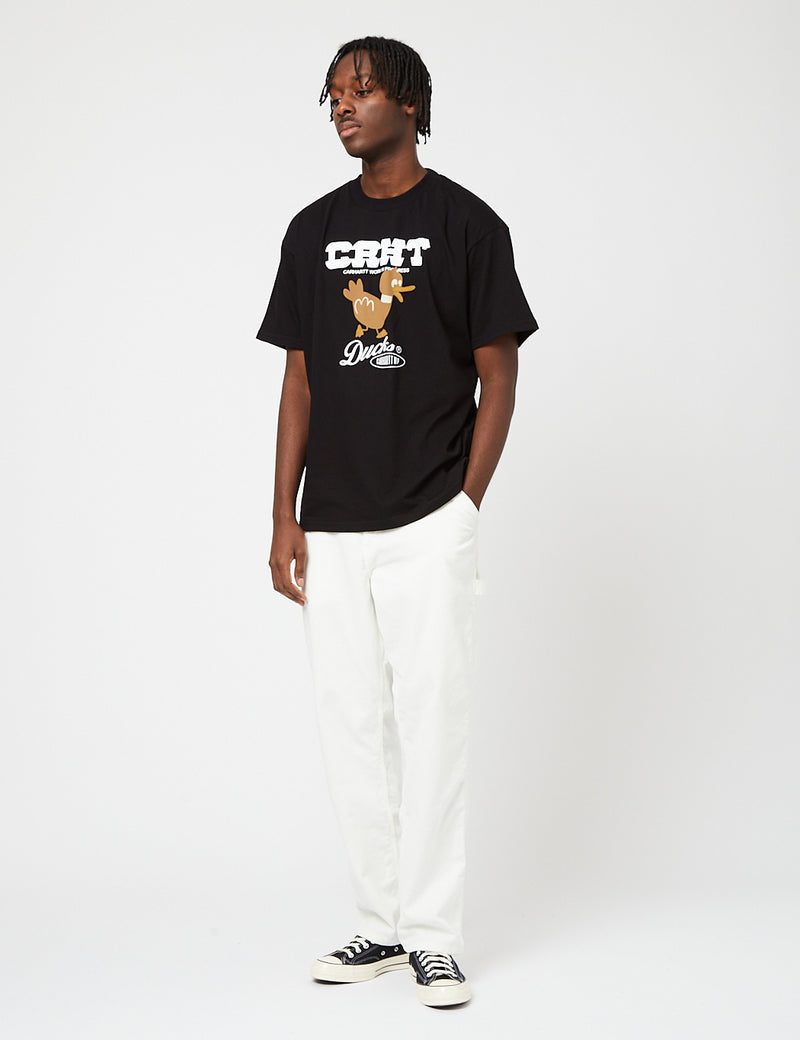 Carhartt-WIP CRHT DucksTシャツ-ブラック