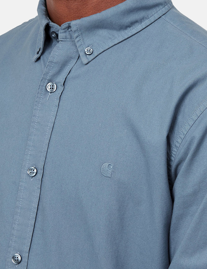 Carhartt-WIP 볼튼 옥스포드 셔츠(6.8oz) - 아이스시트 블루