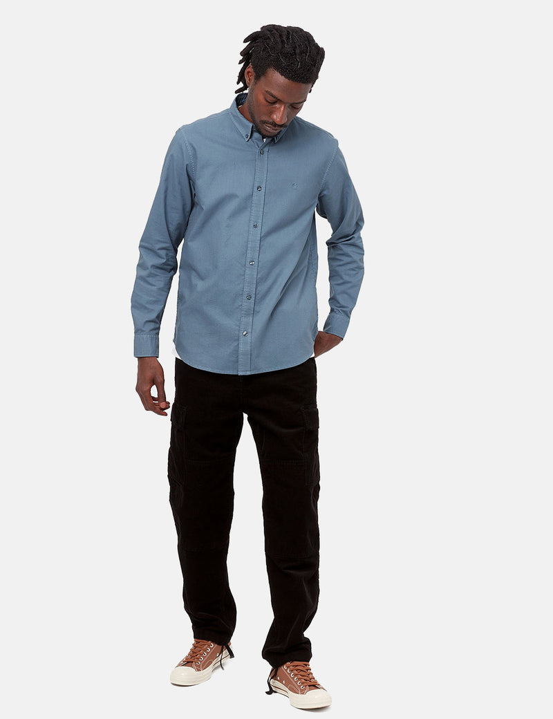 Carhartt-WIP Bolton Oxford Shirt (6.8 oz) - Icesheet Blue