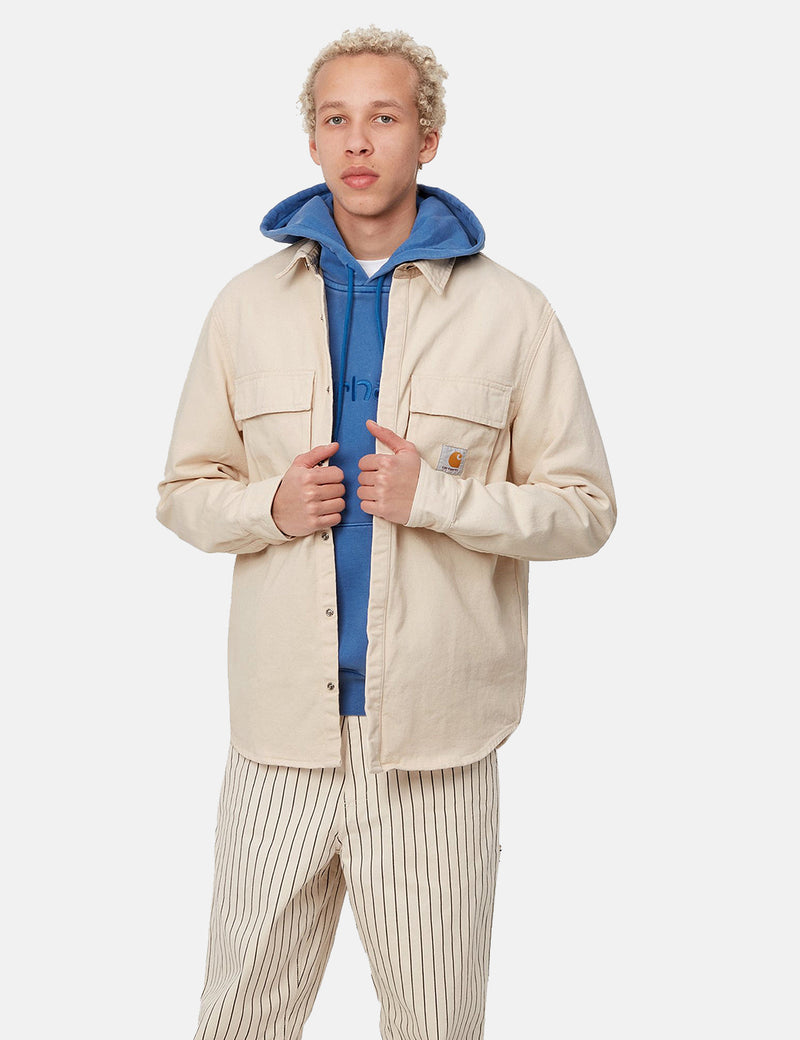 Carhartt-WIPモントレーシャツジャケットオーバーシャツ-ナチュラル