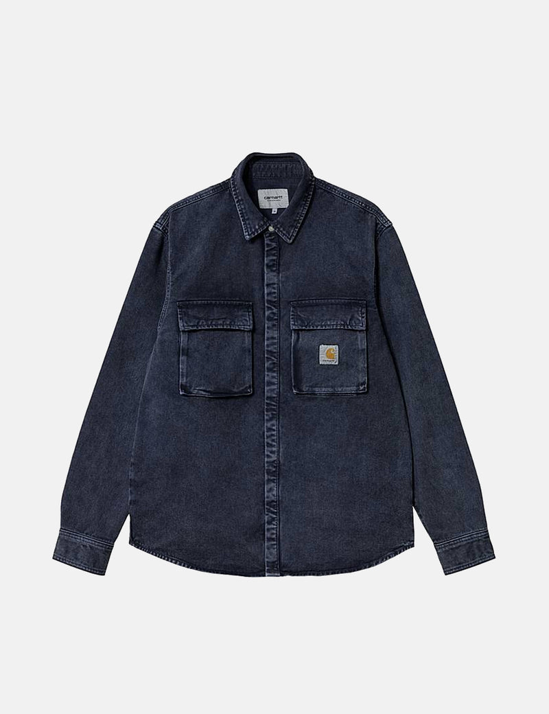 Carhartt-WIPモントレーオーバーシャツ-ダークネイビーブルー