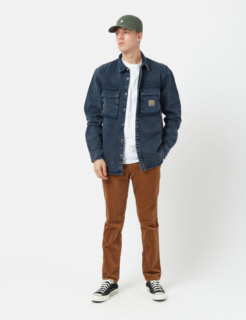 Carhartt-WIPモントレーオーバーシャツ-ダークネイビーブルー