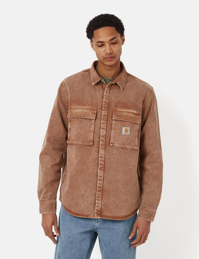 Carhartt-WIPモントレーオーバーシャツ-ハミルトンブラウンIアーバン  