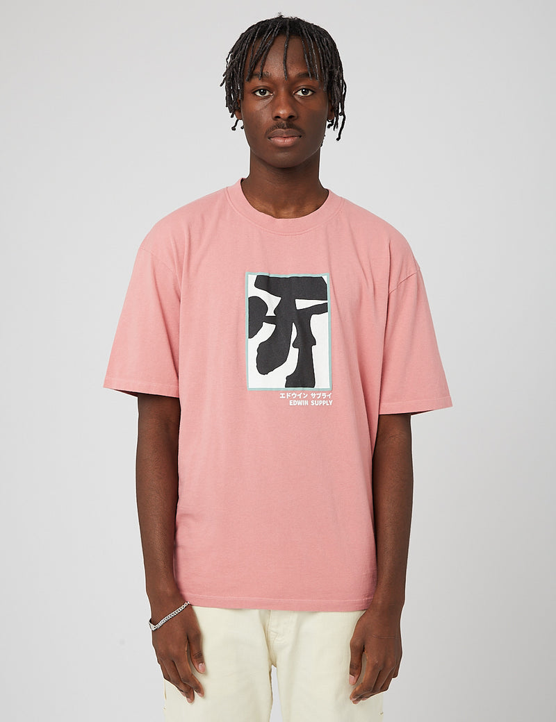 Edwin Shrooms T-Shirt - Dusty Rose Pink