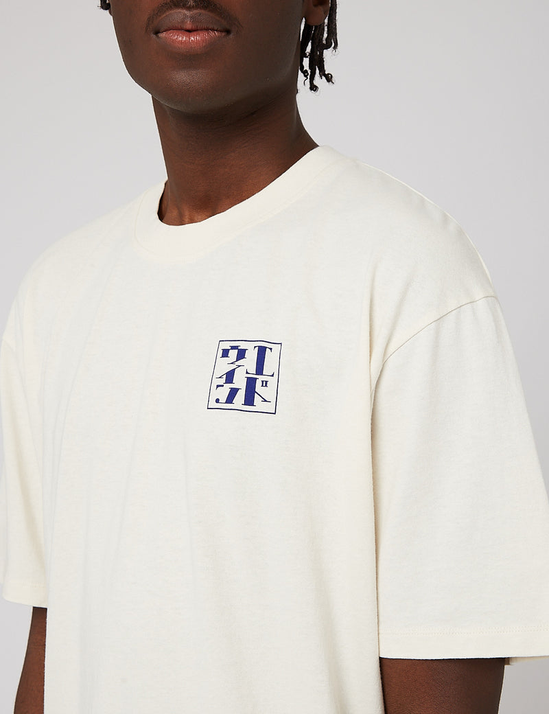 Edwin温泉Tシャツ-ウィスパーホワイト
