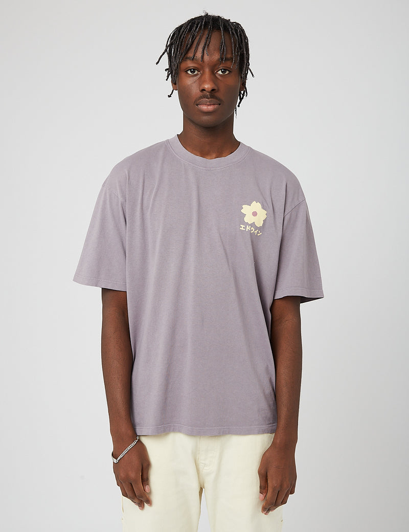 T-Shirt Naturel Edwin Hanadorobo IV - Lilas Violet