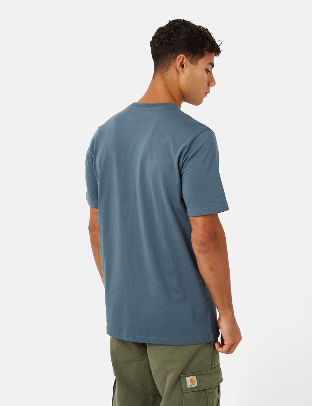 Homme Carhartt WIP S/S Seeds T-Shirt Storm Blue