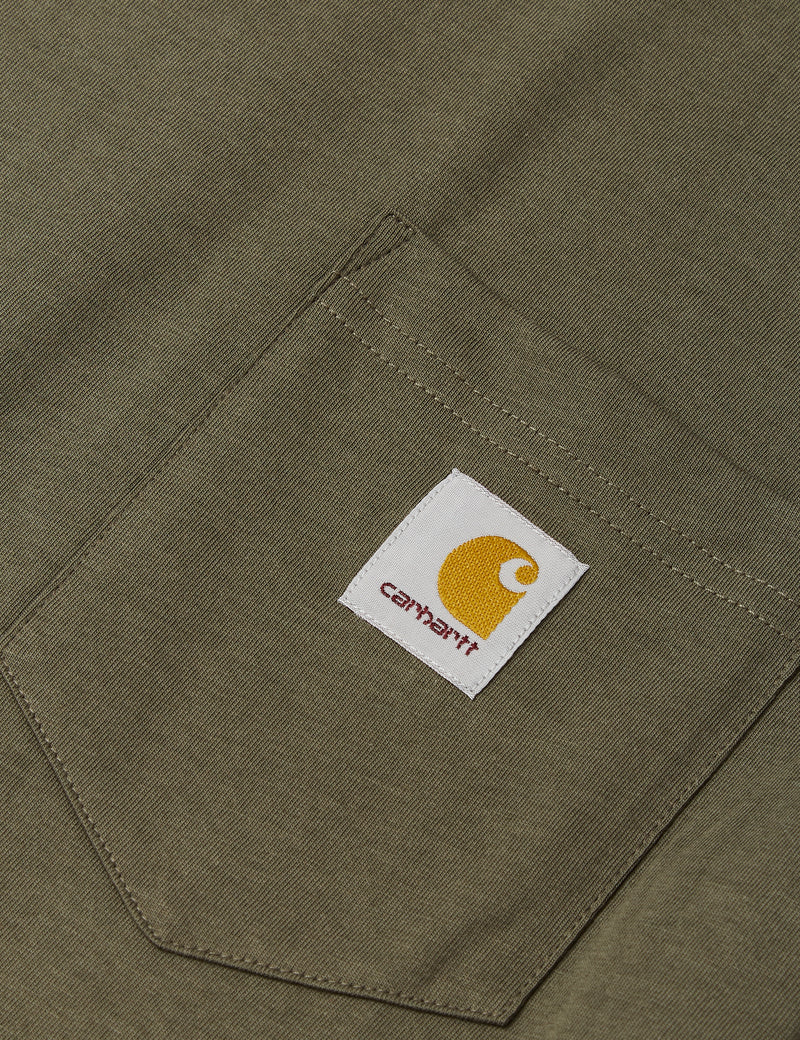 Carhartt-WIPポケットTシャツ-海藻グリーン