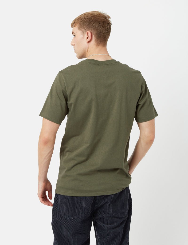 Carhartt-WIPポケットTシャツ-海藻グリーン