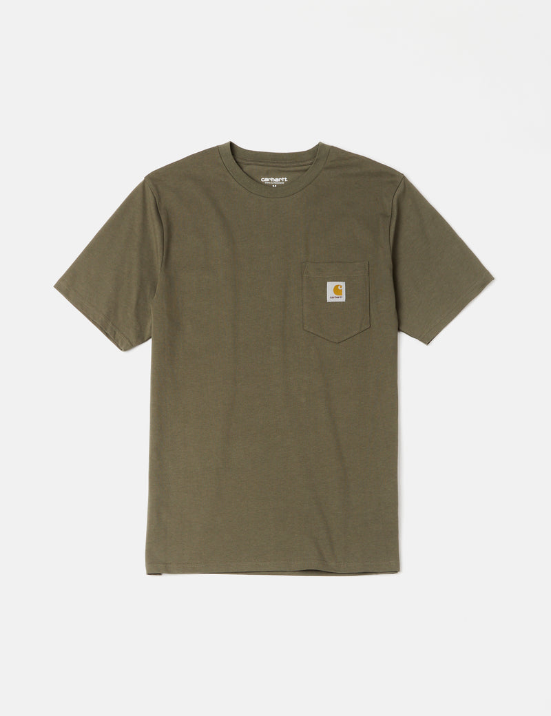 Carhartt-WIPポケットTシャツ-海藻グリーン