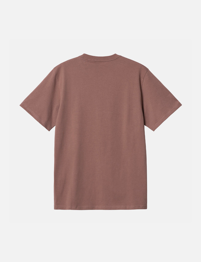 Carhartt-WIP Pocket T-Shirt (Regular) - Lupinus Red Heather