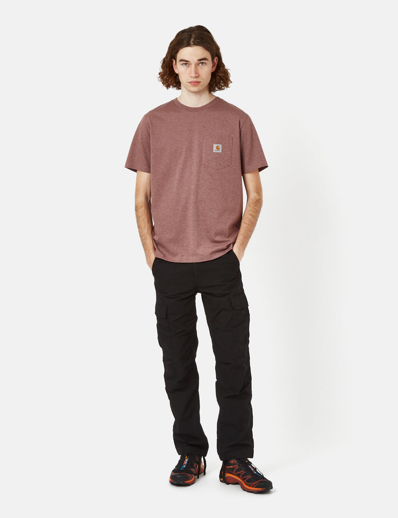 Carhartt-WIP Pocket T-Shirt (Regular) - Lupinus Red Heather