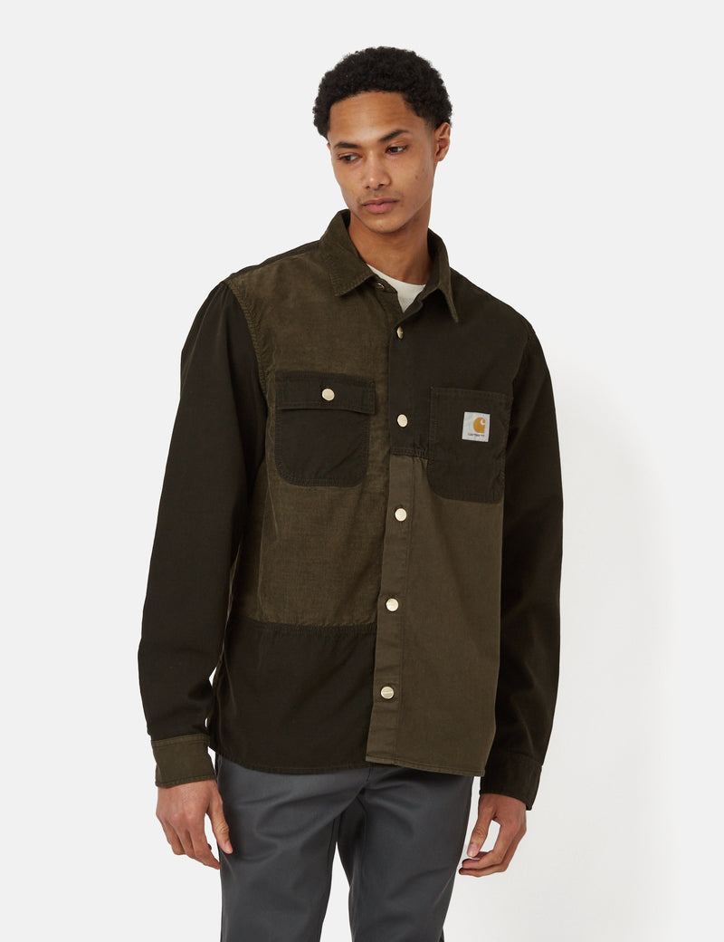 Carhartt-WIPメドレーオーバーシャツ-ドルグリーン