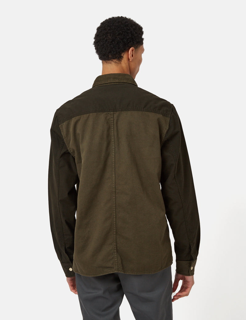 Carhartt-WIPメドレーオーバーシャツ-ドルグリーン