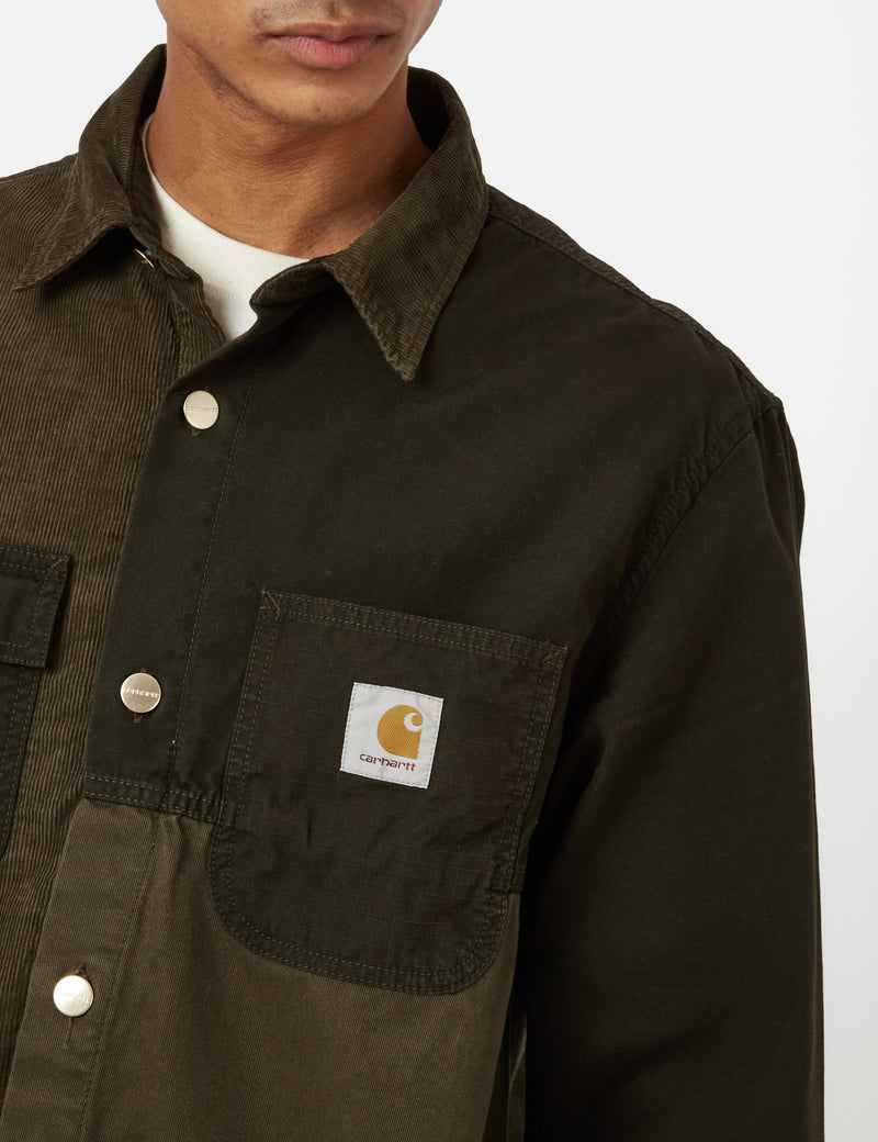 Carhartt-WIPメドレーオーバーシャツ-ドルグリーン