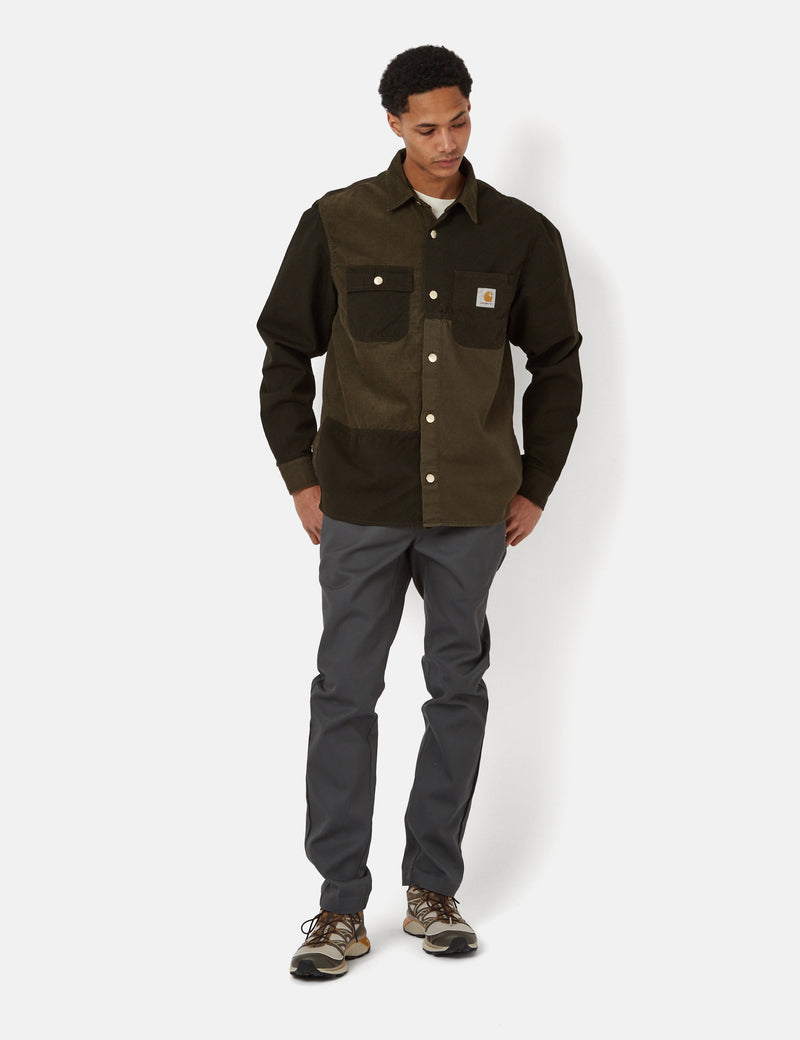 Carhartt-WIPメドレーオーバーシャツ-ドルグリーン