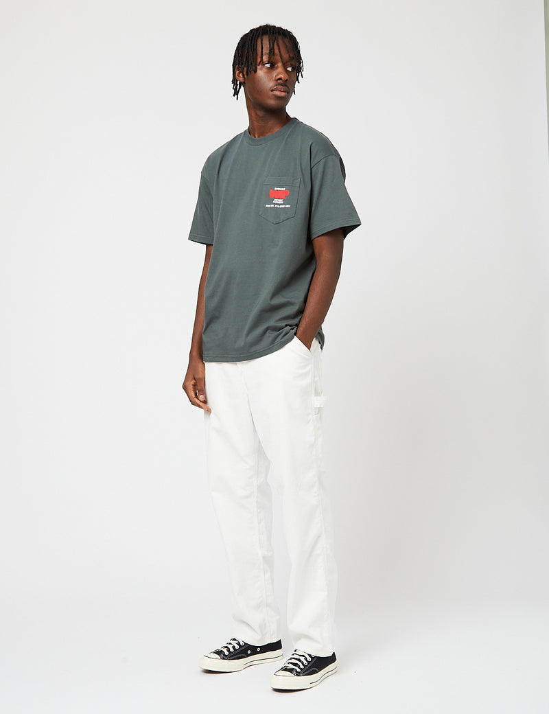 Carhartt-WIPシングルニーパンツ（コーデュロイ）-ワックス