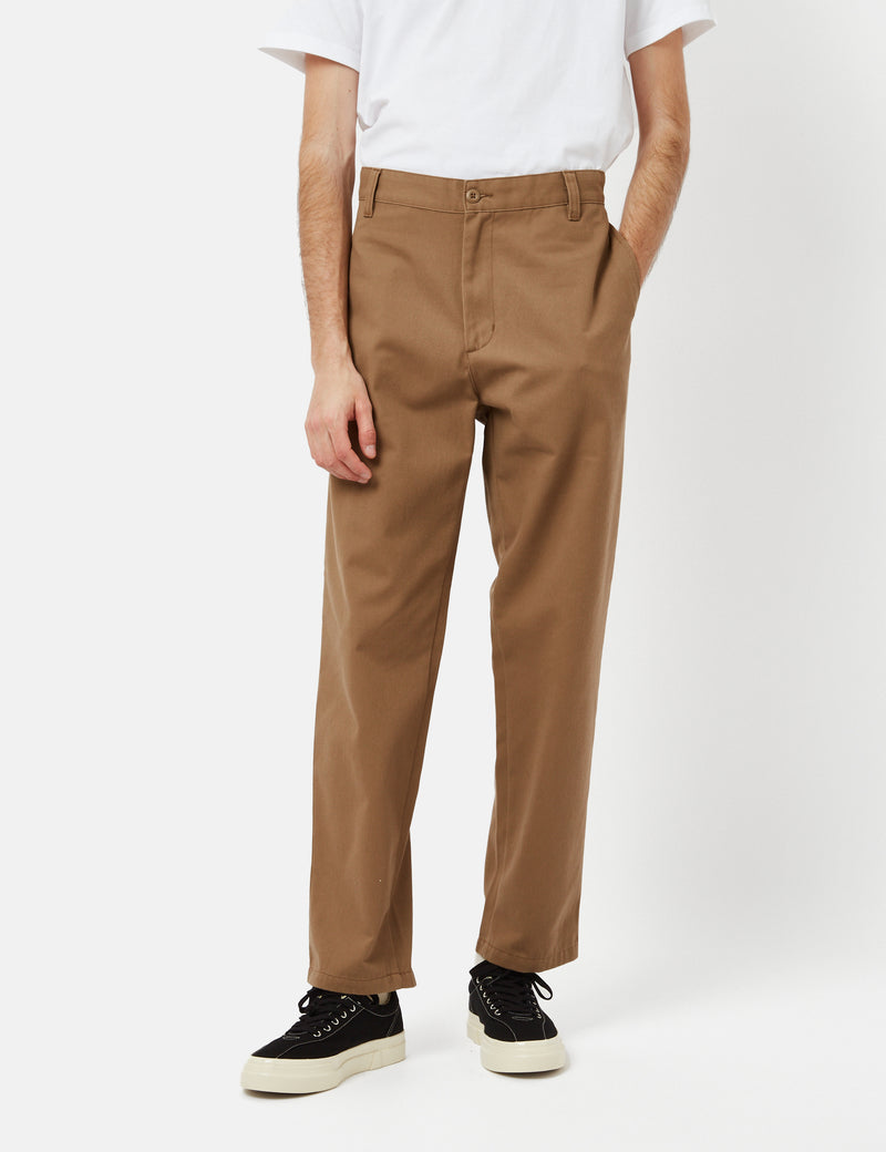 Carhartt-WIP Calder Pant (Relaxed, Tapered) - Buffalo Brown Rinsed