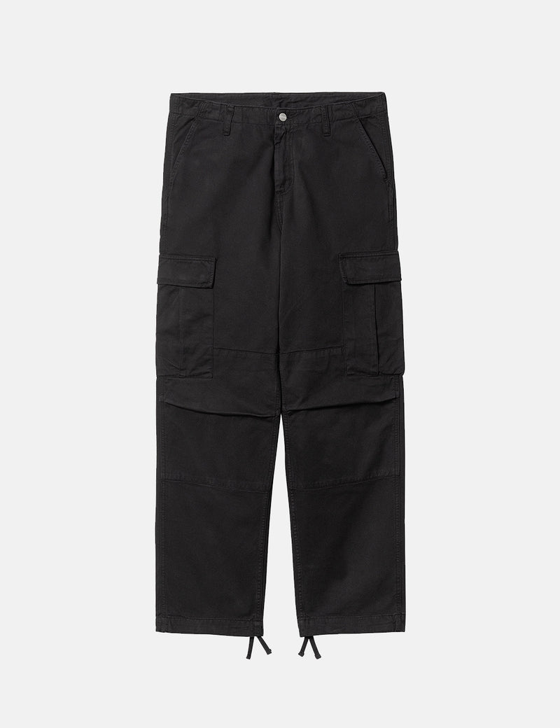 Carhartt-WIP Pantalon cargo régulier (sergé Moraga) - Noir
