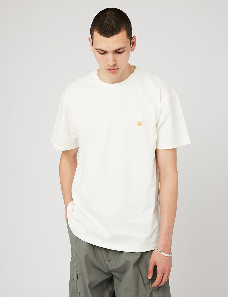 Carhartt-WIP Chase T-Shirt - Cire/Or