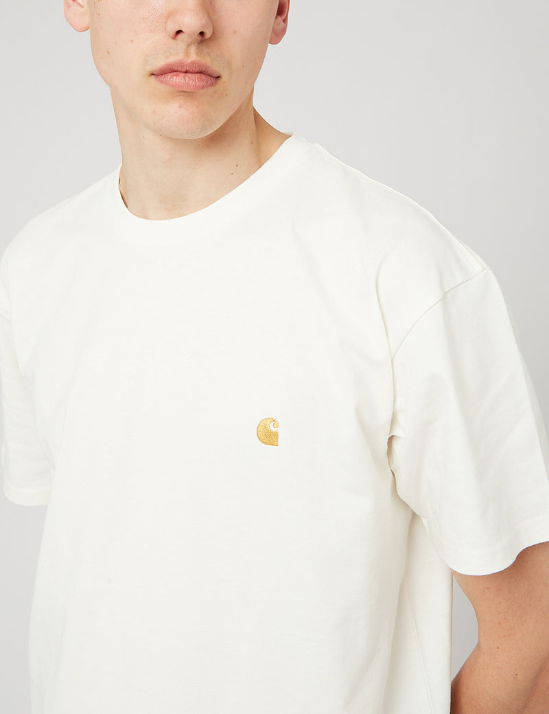 Carhartt-WIP Chase T-Shirt - Cire/Or