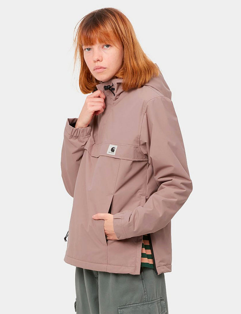 Womens Carhartt-WIP Nimbus Pullover Jacket - Earthy Pink