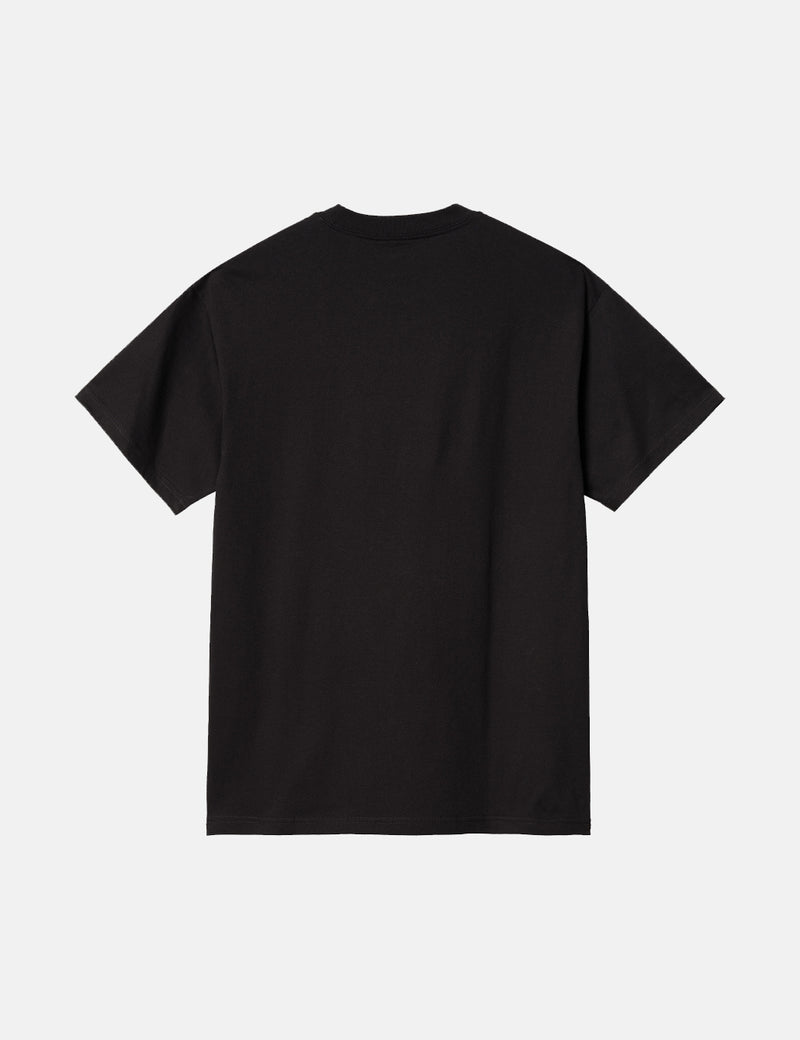 Carhartt-WIP関連当事者Tシャツ-ブラック/ホワイト