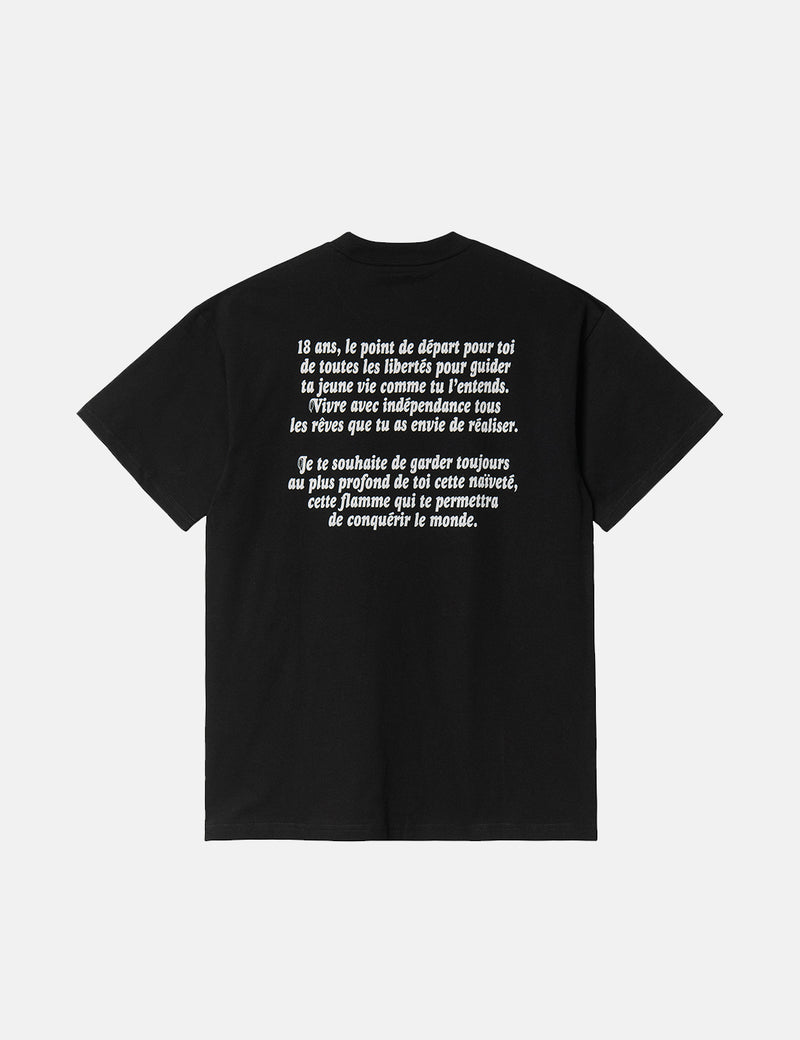 Carhartt-WIPエドバンガーTシャツ-ブラック