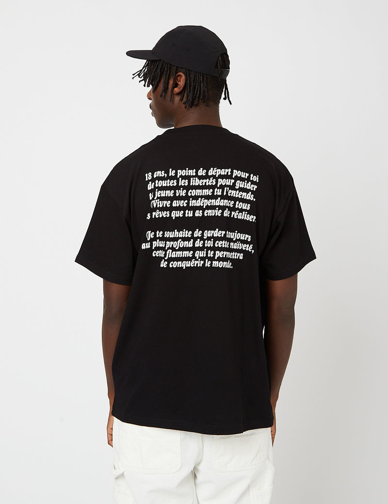 Carhartt-WIPエドバンガーTシャツ-ブラック