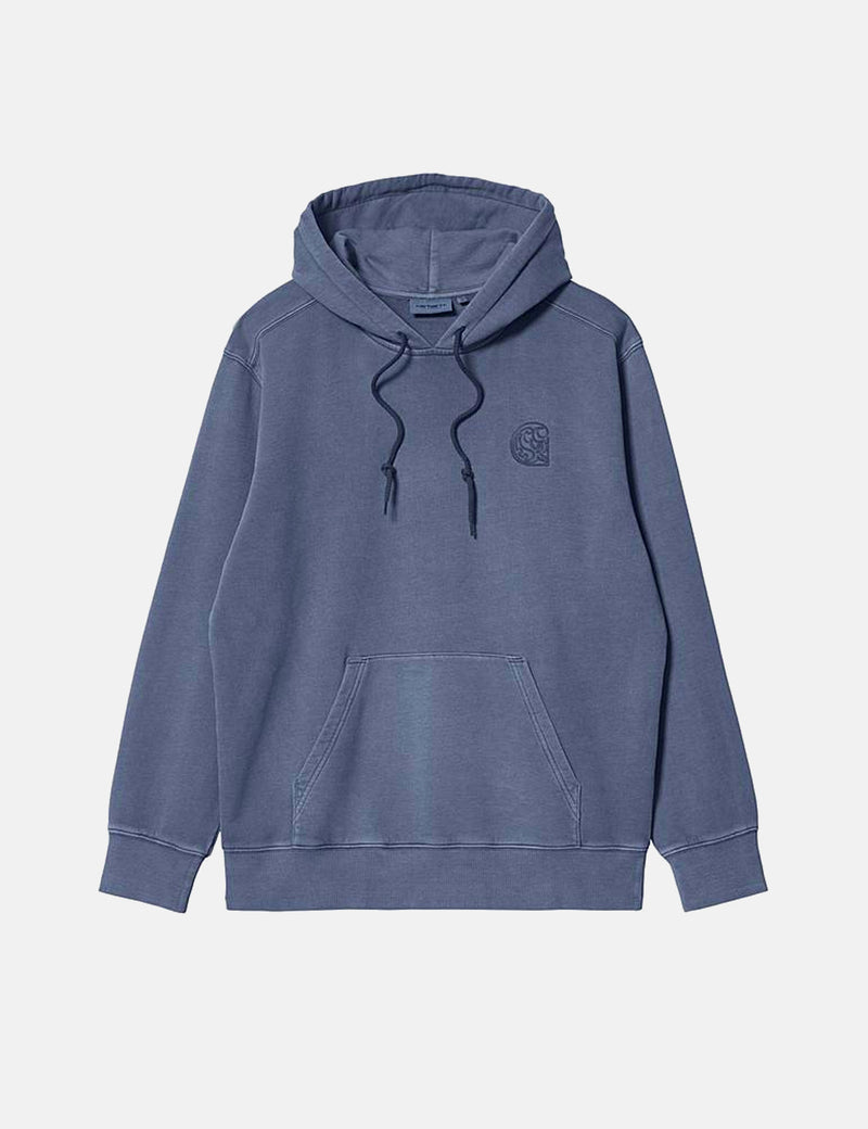Carhartt WIP Verse Patch Hooded Sweatshirt Enzian Blue I UE