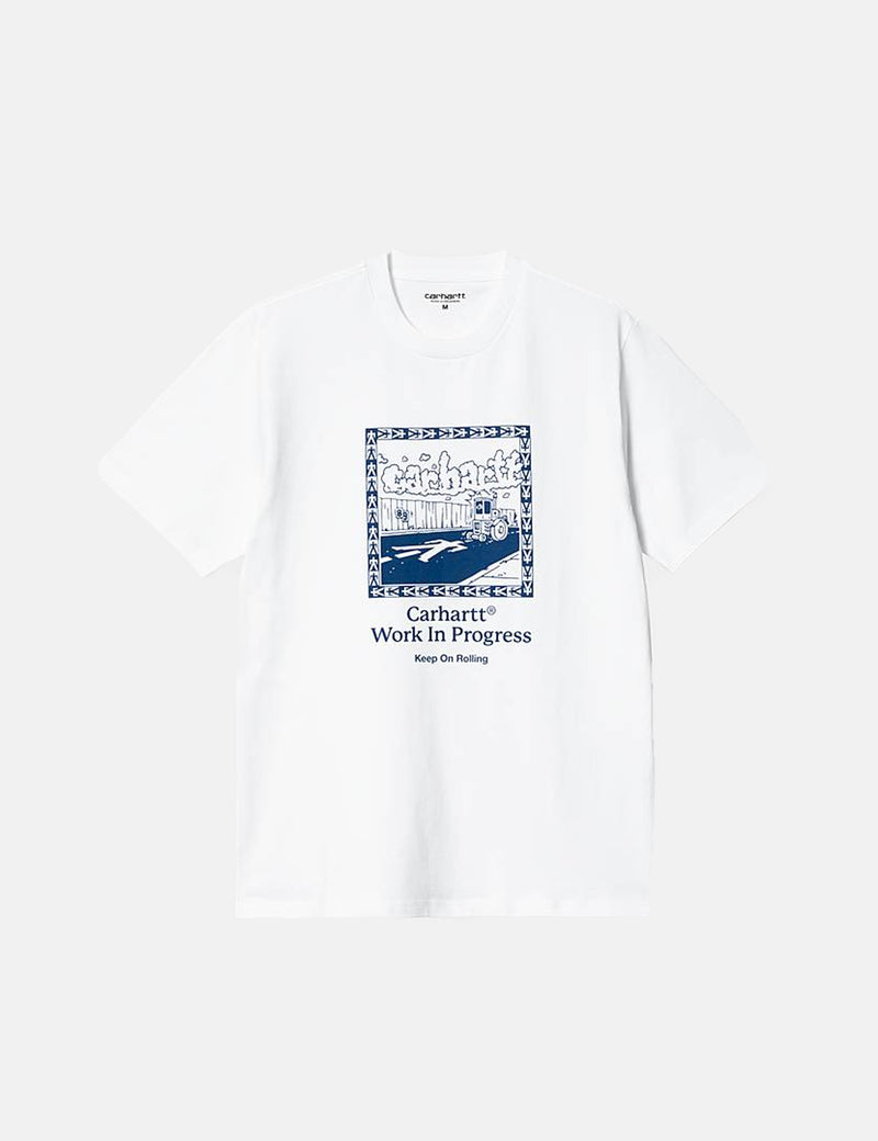 T-Shirt Carhartt-WIP Steamroller - Blanc