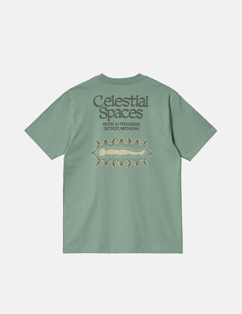 T-Shirt Carhartt-WIP Spaces - Misty Sage Green