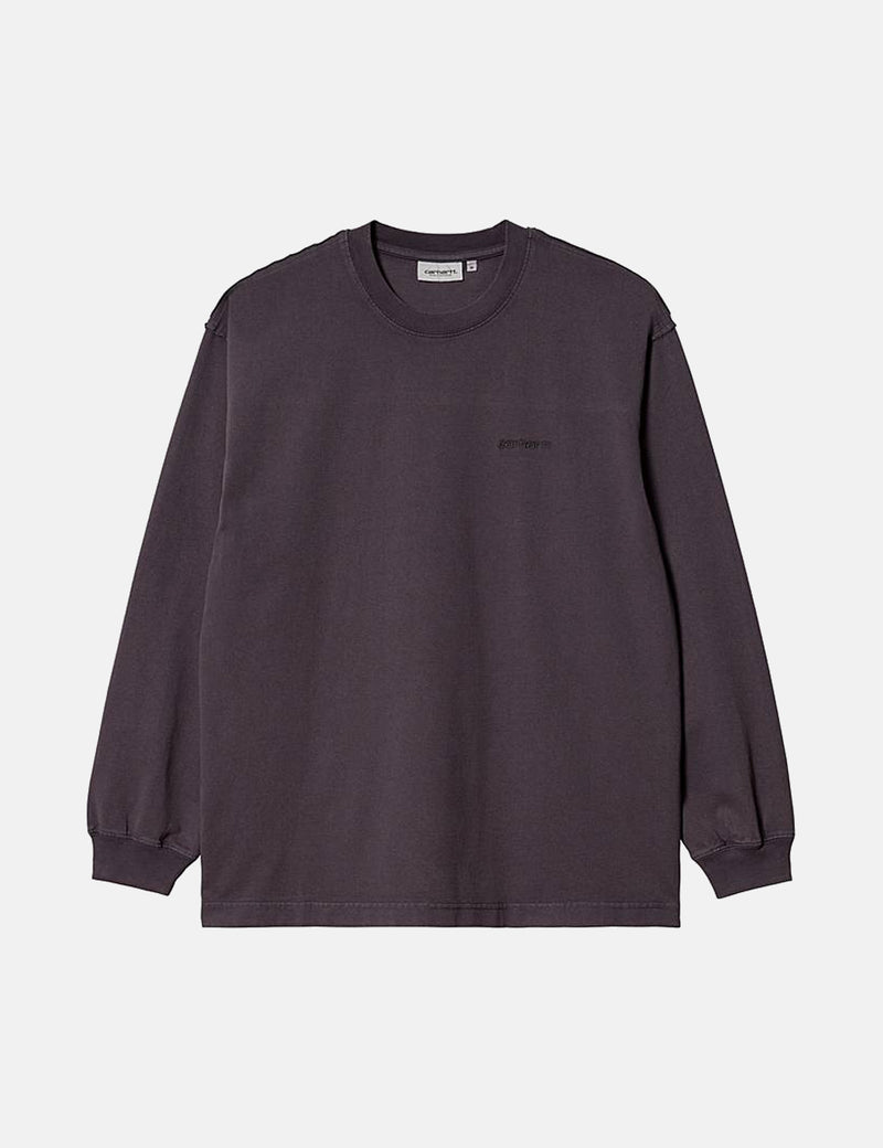 Carhartt-WIPマルファ長袖Tシャツ-アーティチョークパープル