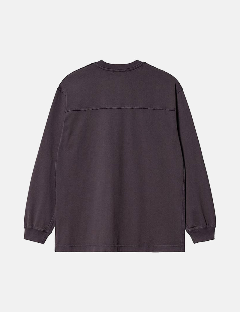 Carhartt-WIPマルファ長袖Tシャツ-アーティチョークパープル