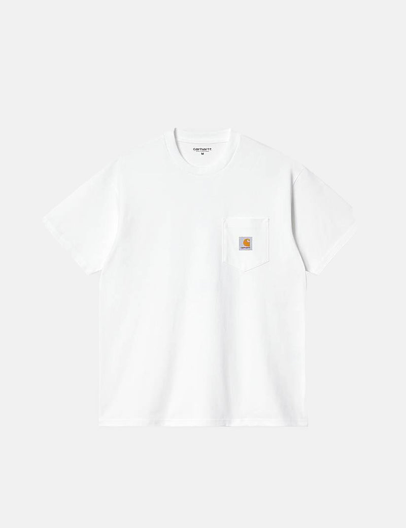 Carhartt-WIP Local Pocket T-Shirt - Weiß/Schwarz