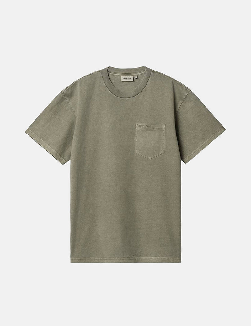 Carhartt-WIPダスターポケットTシャツ-海藻グリーン