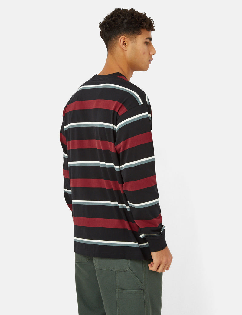 Carhartt-WIP長袖Tシャツ-CorvinaBurgundy