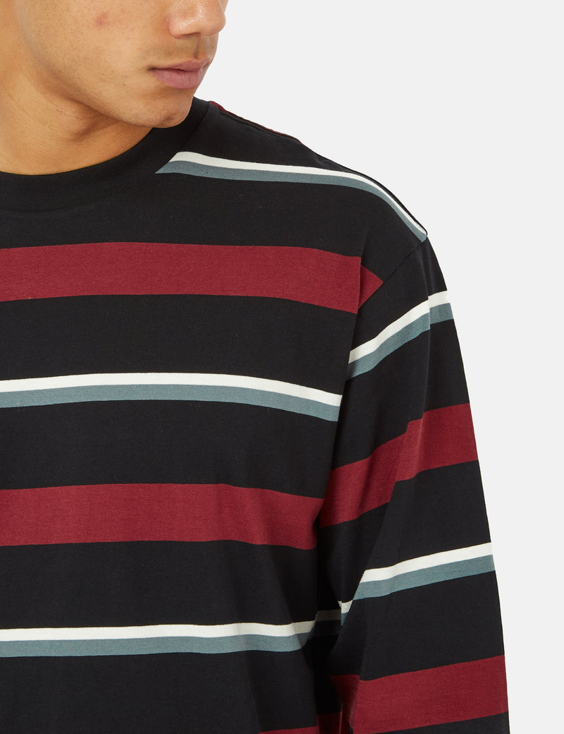 Carhartt-WIP長袖Tシャツ-CorvinaBurgundy