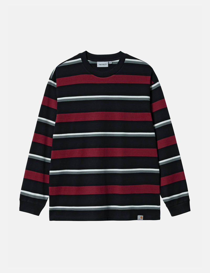 Carhartt-WIP長袖Tシャツ-CorvinaBurgundy