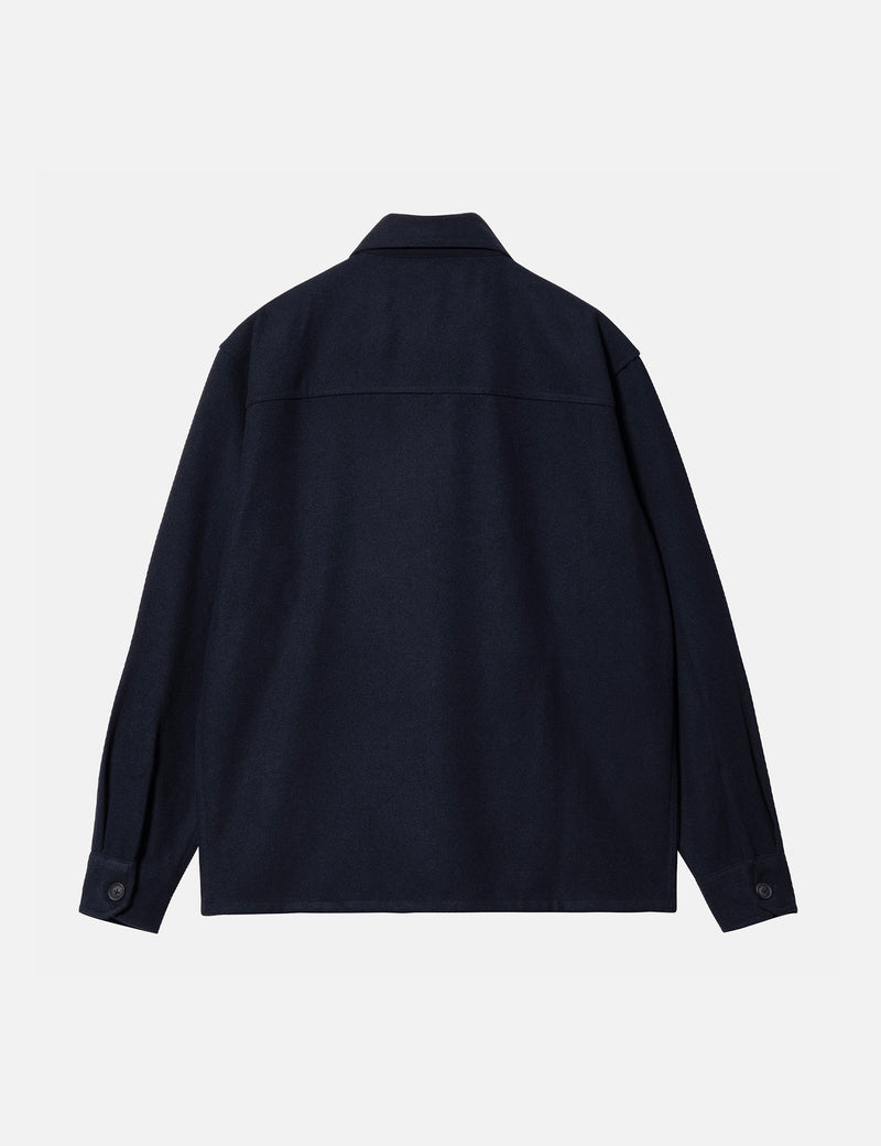 Carhartt-WIPウィストンオーバーシャツ-ダークネイビーブルー