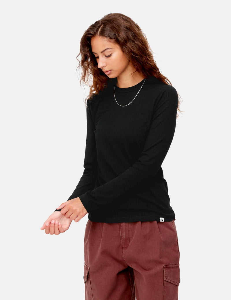 T-Shirt à Manche Longue Carhartt-WIP Femme Seri - Noir