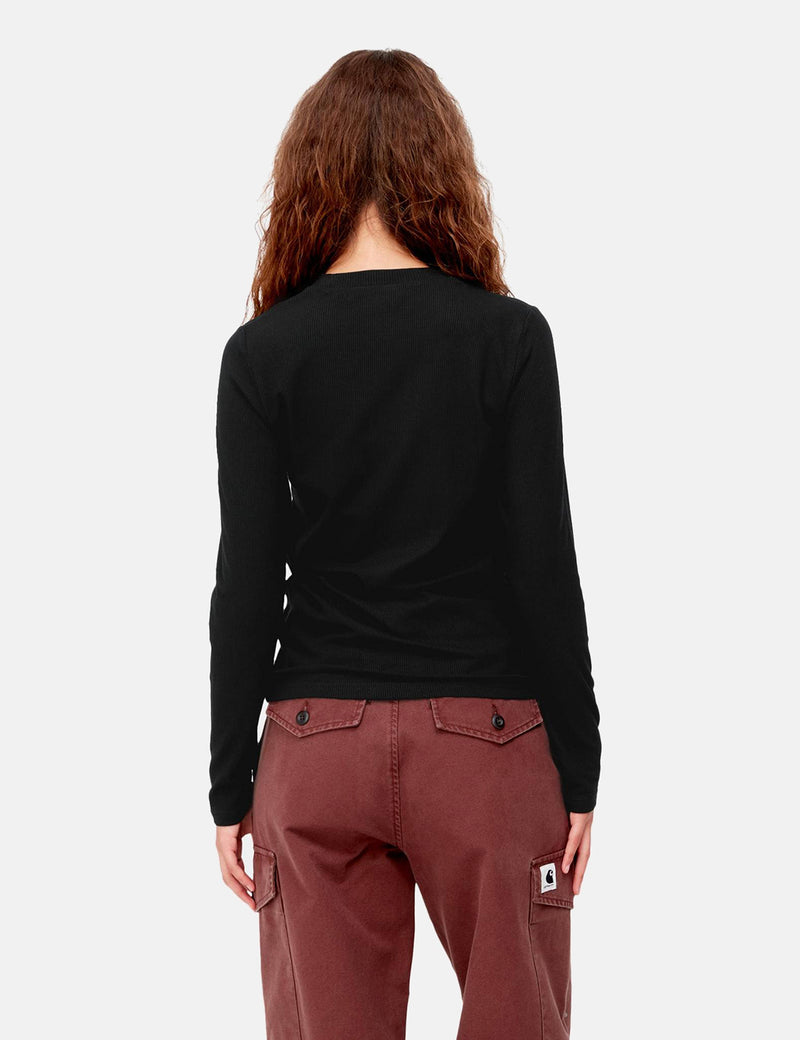 T-Shirt à Manche Longue Carhartt-WIP Femme Seri - Noir