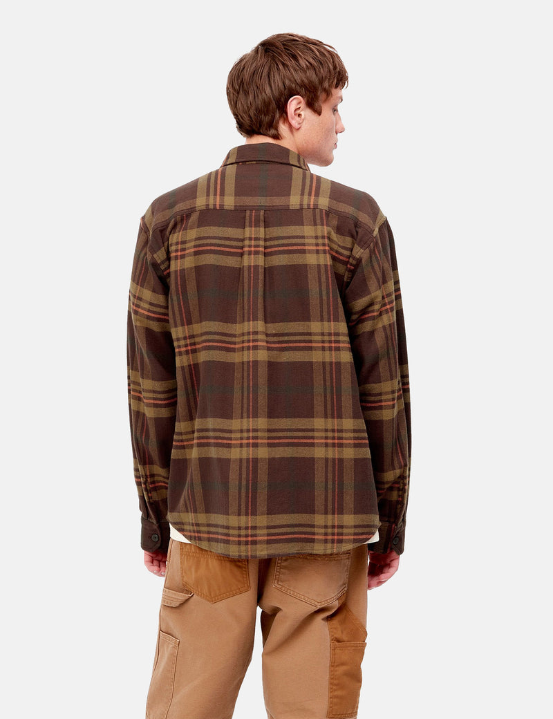 Carhartt-WIP Chemise Master (Wallace Check) - Ale Brown