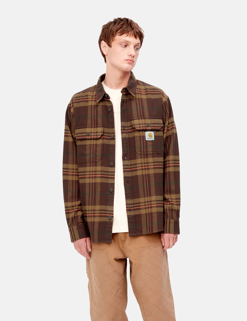Carhartt-WIP Chemise Master (Wallace Check) - Ale Brown
