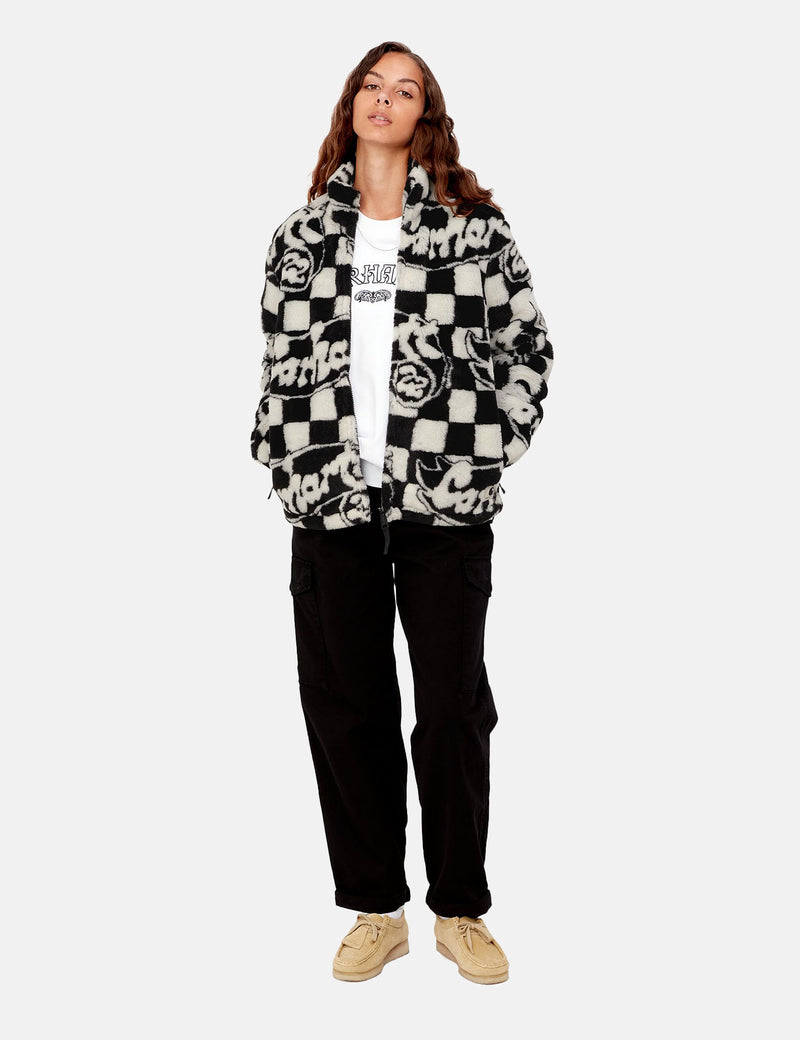 Carhartt-WIP Womens Plains Liner（Joyride Jacquard）-ブラック/ワックス