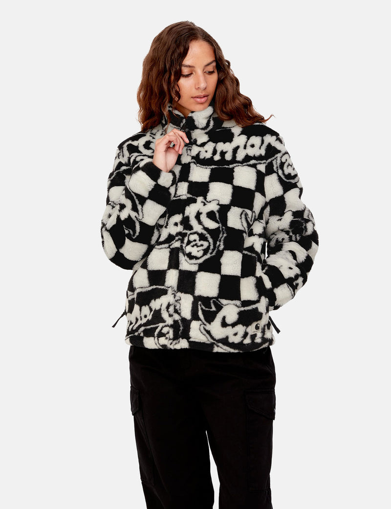 Carhartt-WIP Womens Plains Liner（Joyride Jacquard）-ブラック/ワックス
