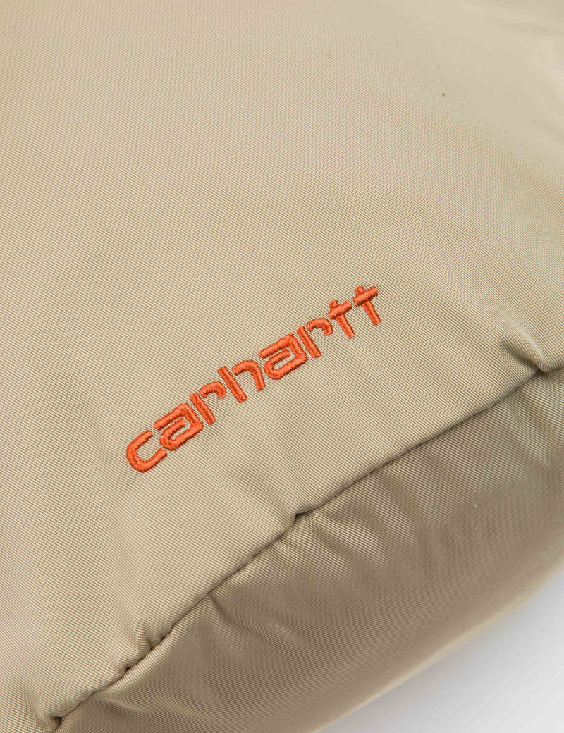 Carhartt-WIPベイショアバッグ（小）-アンモナイトブラウン/ブリックオレンジ