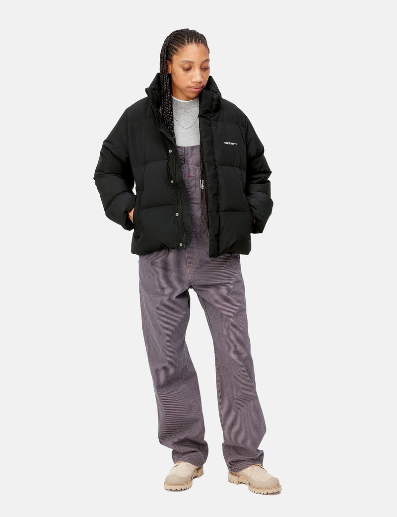 Carhartt-WIPレディースヤニージャケット-ブラック/ホワイト