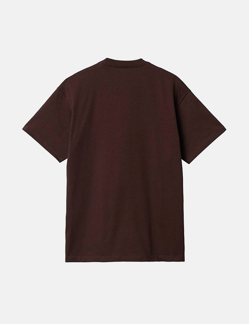 T-Shirt Carhartt-WIP Bubble Script - Ale Brown