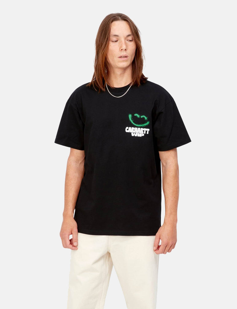 Carhartt-WIP T-Shirt Happy Script - Noir